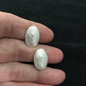 Vintage Napier Silver Clip Earrings (NWOT)
